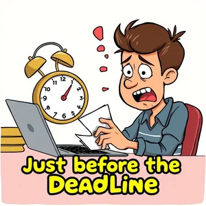 إتقان just before the deadline دليلك الشامل لاستخدام العبارة لتقوية قواعد الإنجليزية