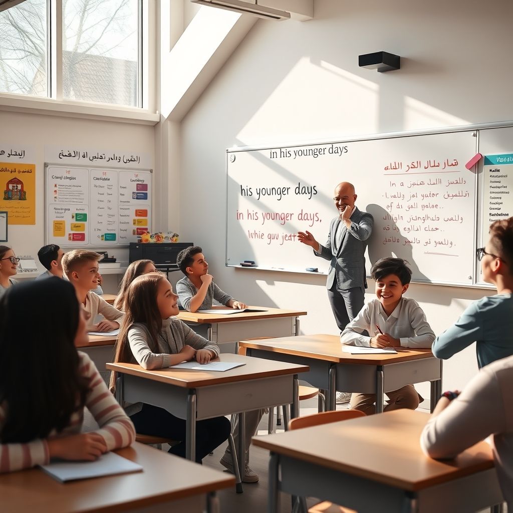 إتقان عبارة in his younger days: دليل مبسط لقواعد اللغة الإنجليزية