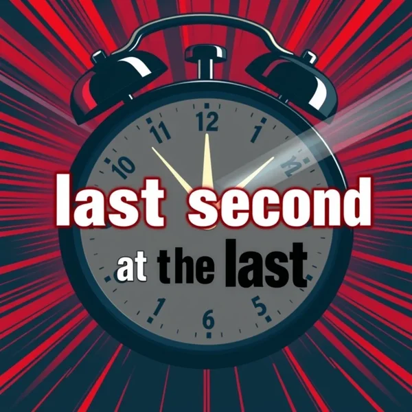 เข้าใจ "at the last second"