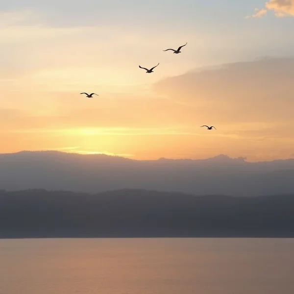 A beautiful sky with the sun rising at dawn
