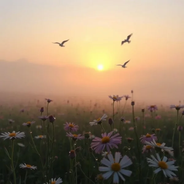 سماء جميلة مع الشمس تشرق at dawn