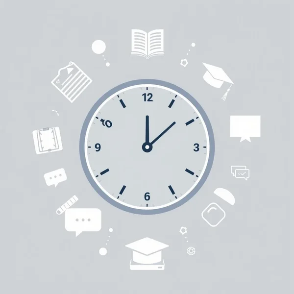 Un reloj marcando las 12:00 PM para ilustrar el significado de at noon