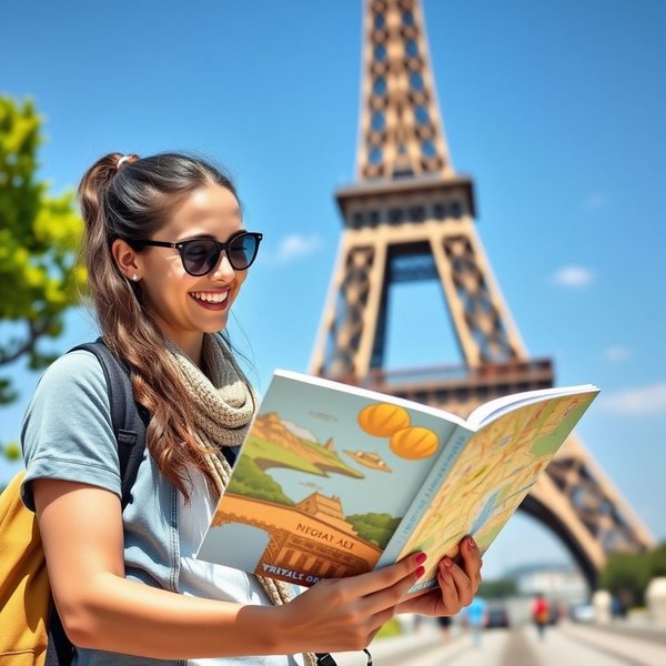 Using a travel guide to plan a trip