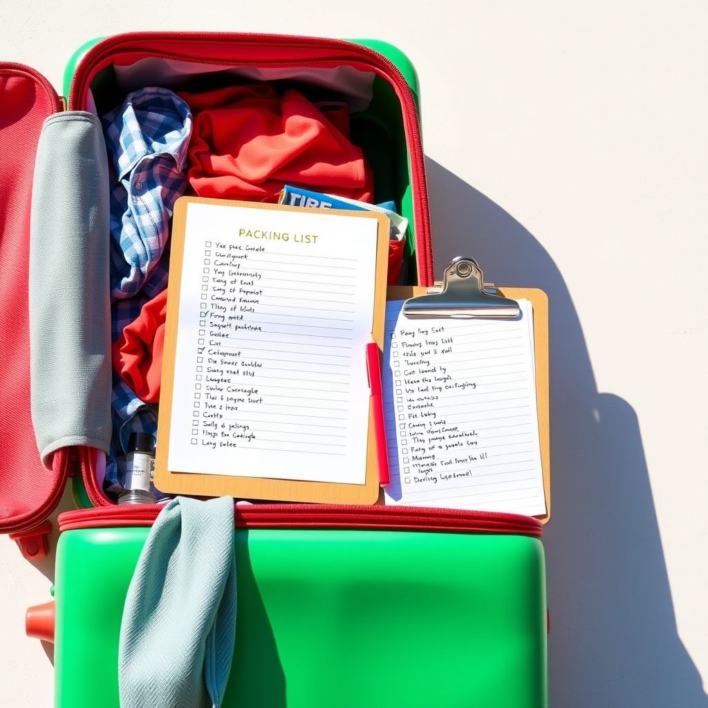 Comprendre et utiliser la phrase nominale: a packing list