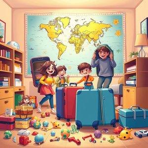 Comprendre le syntagme nominal anglais a family vacation