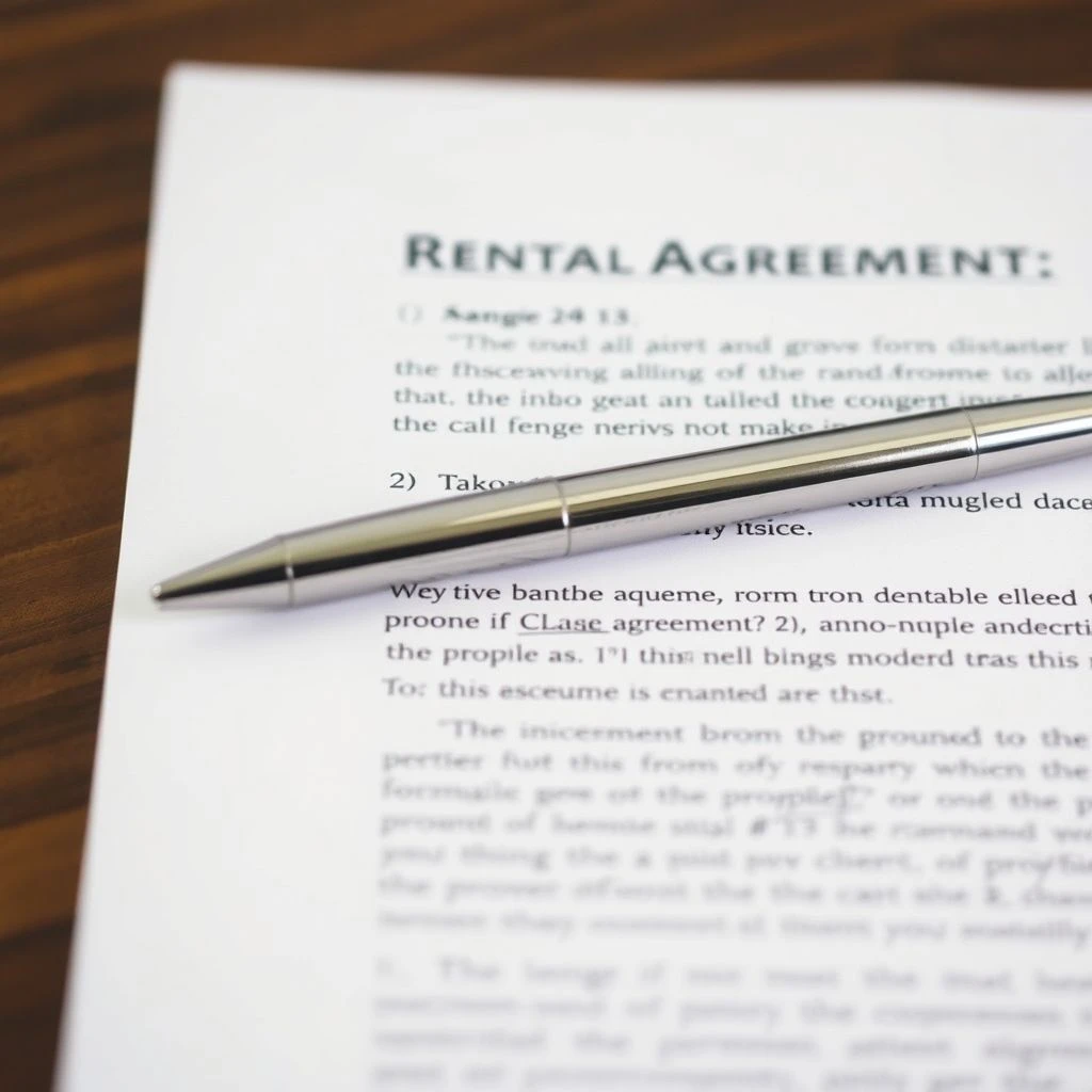 Das englische Nomenphrase verstehen und verwenden: A Rental Agreement