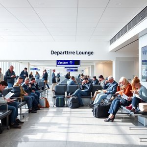 英語名詞句 the departure lounge の理解と使い方：旅行英会話