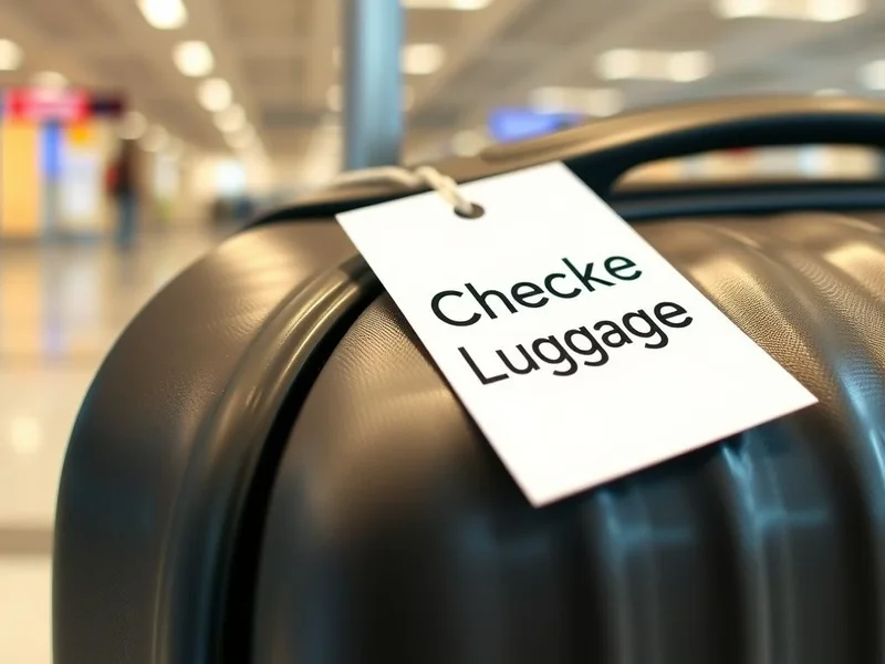 مسافر يسلم حقائبه checked luggage عند كاونتر المطار
