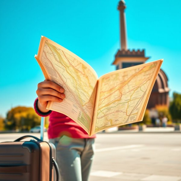 Using a travel guide to plan a trip