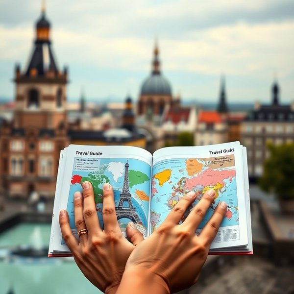 Using a travel guide to plan a trip