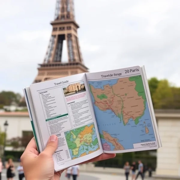 Using a travel guide to plan a trip