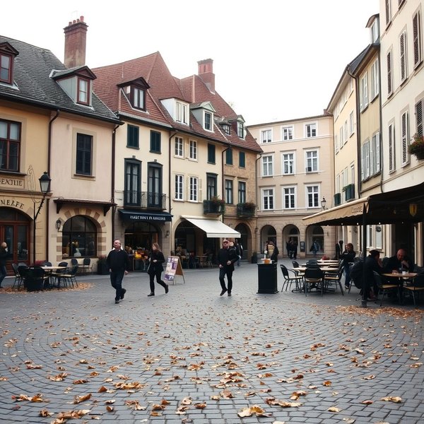 Image of a quiet tourist destination during the off-season