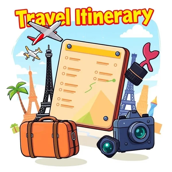 A person looking at a travel itinerary on a tablet
