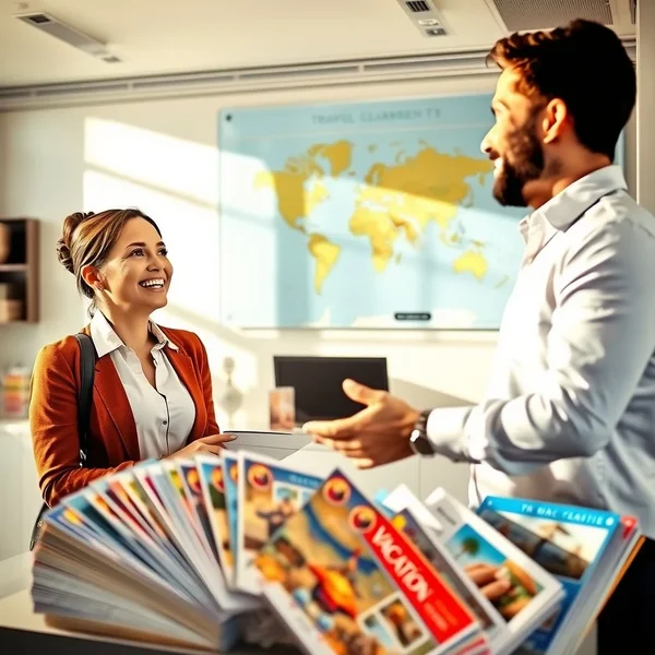 Using the noun phrase a travel agency in English
