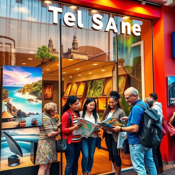 Menggunakan frasa nomina a travel agency dalam bahasa Inggris
