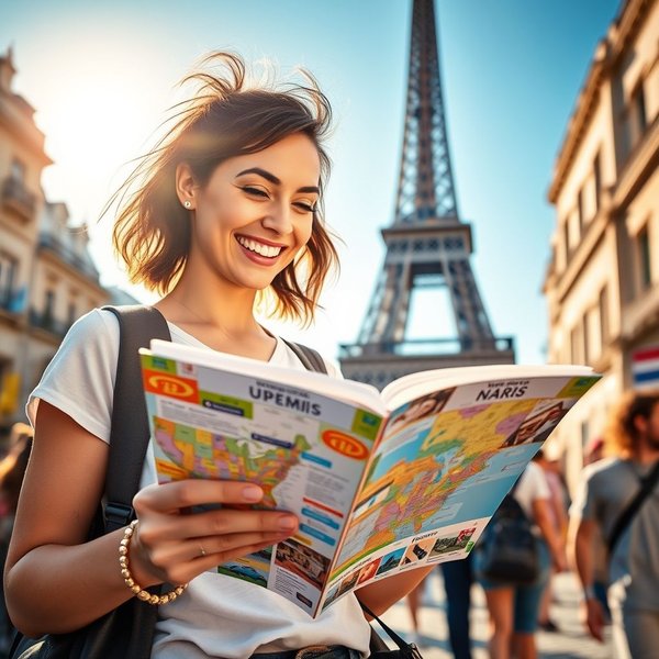 Using a travel guide to plan a trip