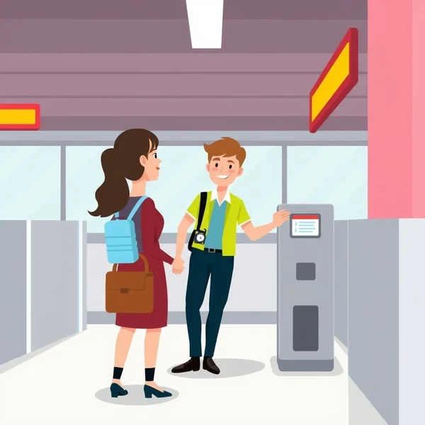 Ilustrasi pemeriksaan keamanan di bandara