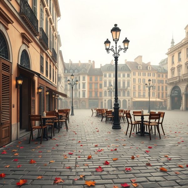 Image of a quiet tourist destination during the off-season