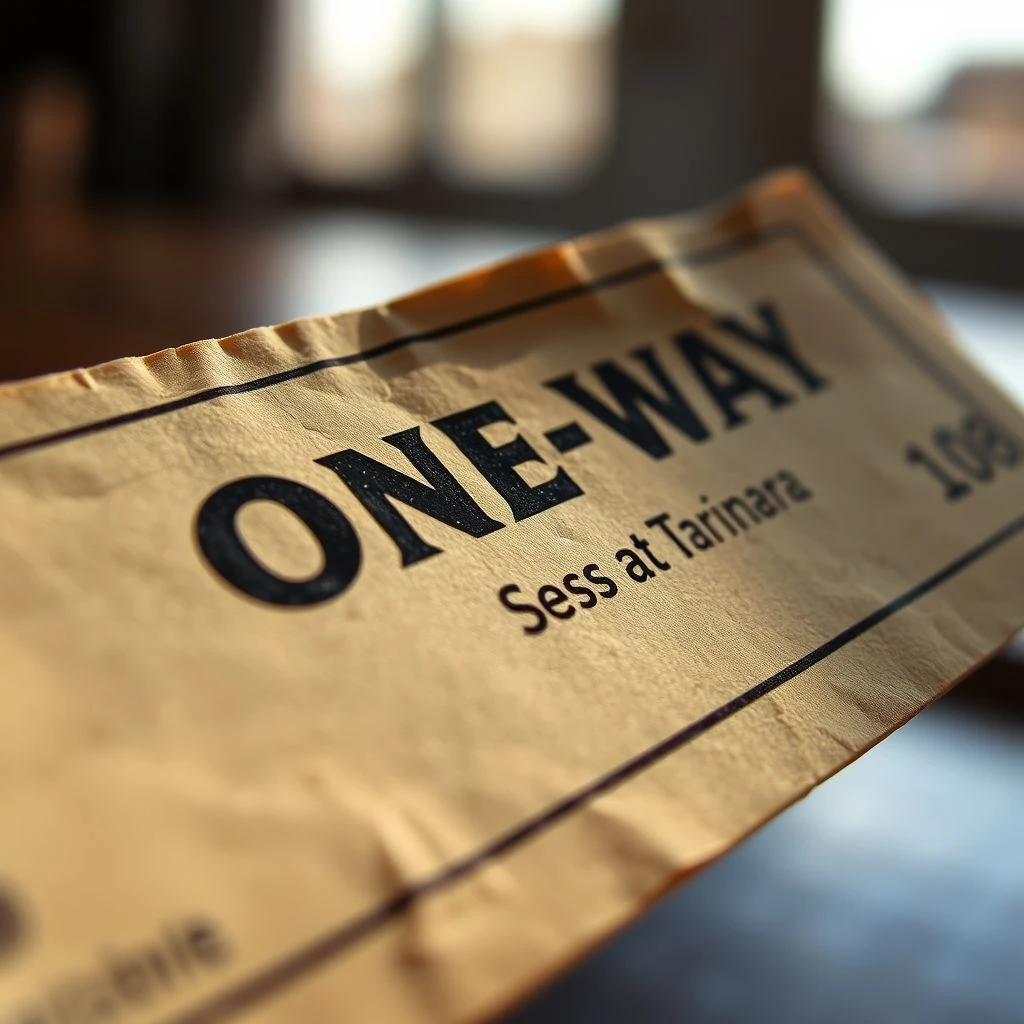 Понимание и использование фразы a one-way ticket: Полное руководство