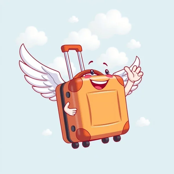 Изображение, показывающее различные виды hand luggage для путешествий