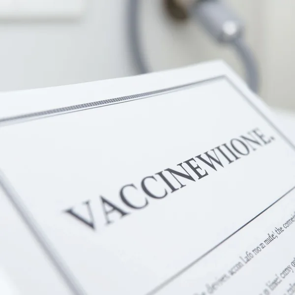 Image of a vaccination certificate
