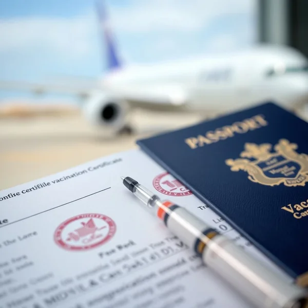 Bild eines vaccination certificate