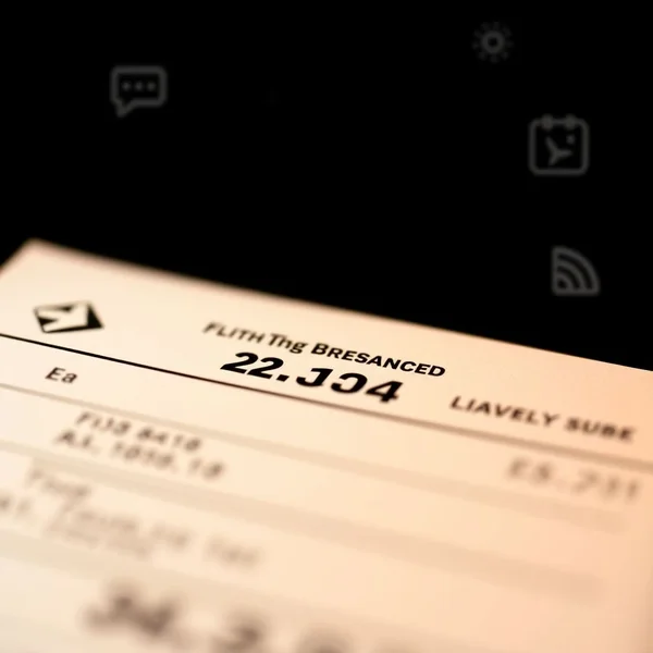 Ein Flugticket mit einer flight number
