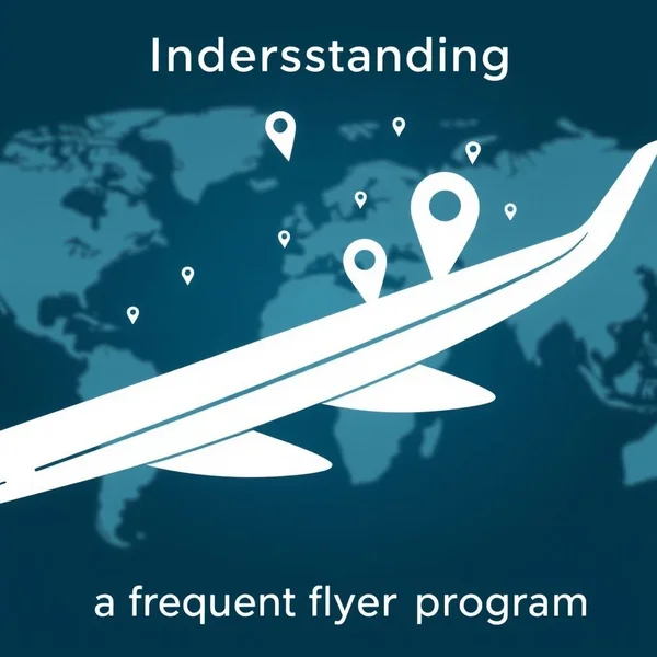 Ein Flugzeugflügel mit Overlay-Text: Verstehen eines a frequent flyer program