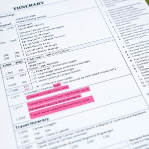 Verstehen und Verwenden: Die Nominalphrase a travel itinerary