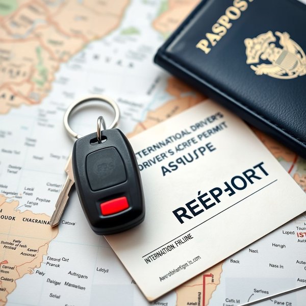 Ein Beispiel für einen international driver's permit