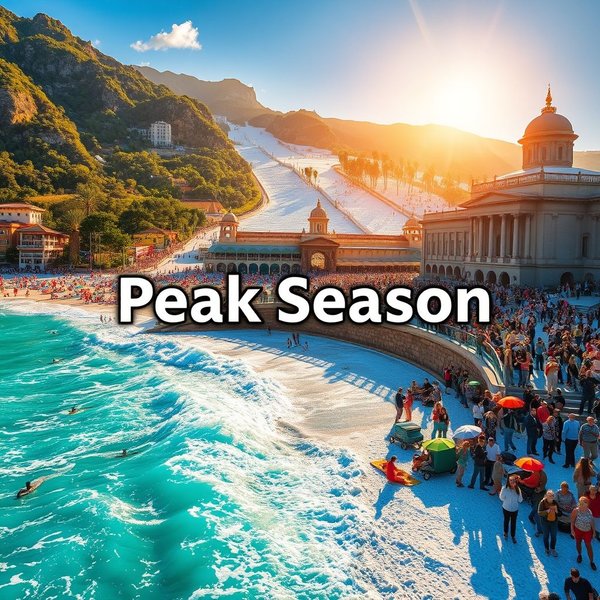 Using the noun phrase peak season in English