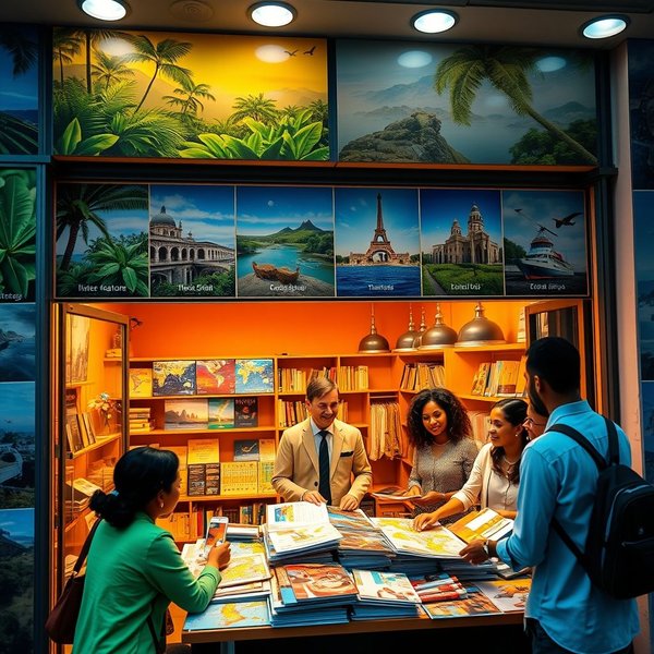 Using the noun phrase a travel agency in English