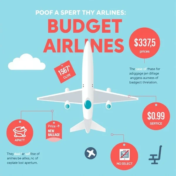 مخطط معلوماتي يوضح ما هو الـ"a budget airline".