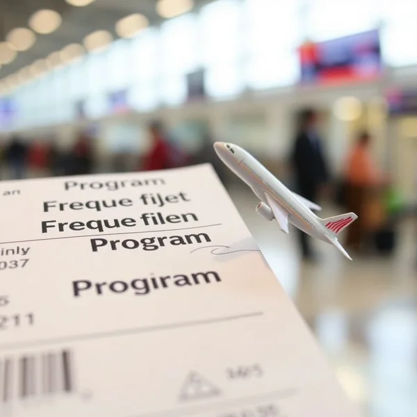 جناح طائرة مع نص مترجم: فهم a frequent flyer program
