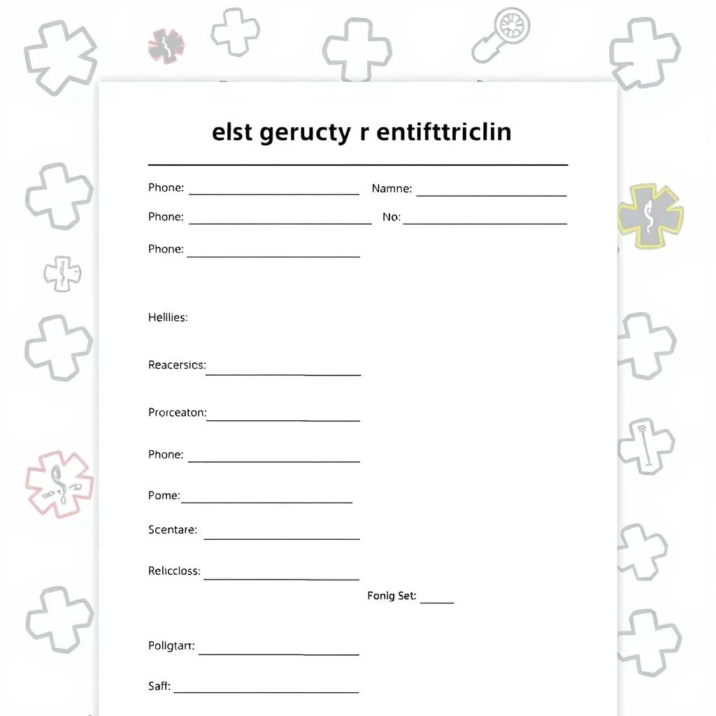 فهم واستخدام عبارة الاسم: emergency contact information
