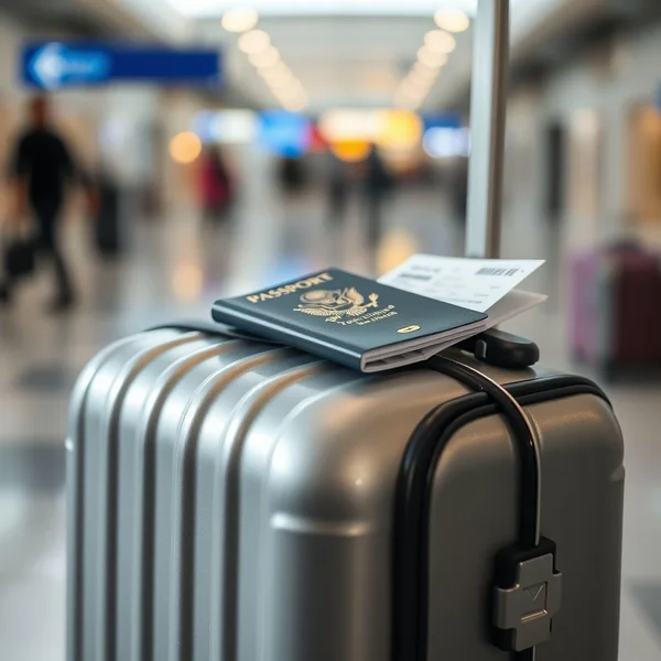 صورة تظهر أنواع مختلفة من hand luggage للسفر