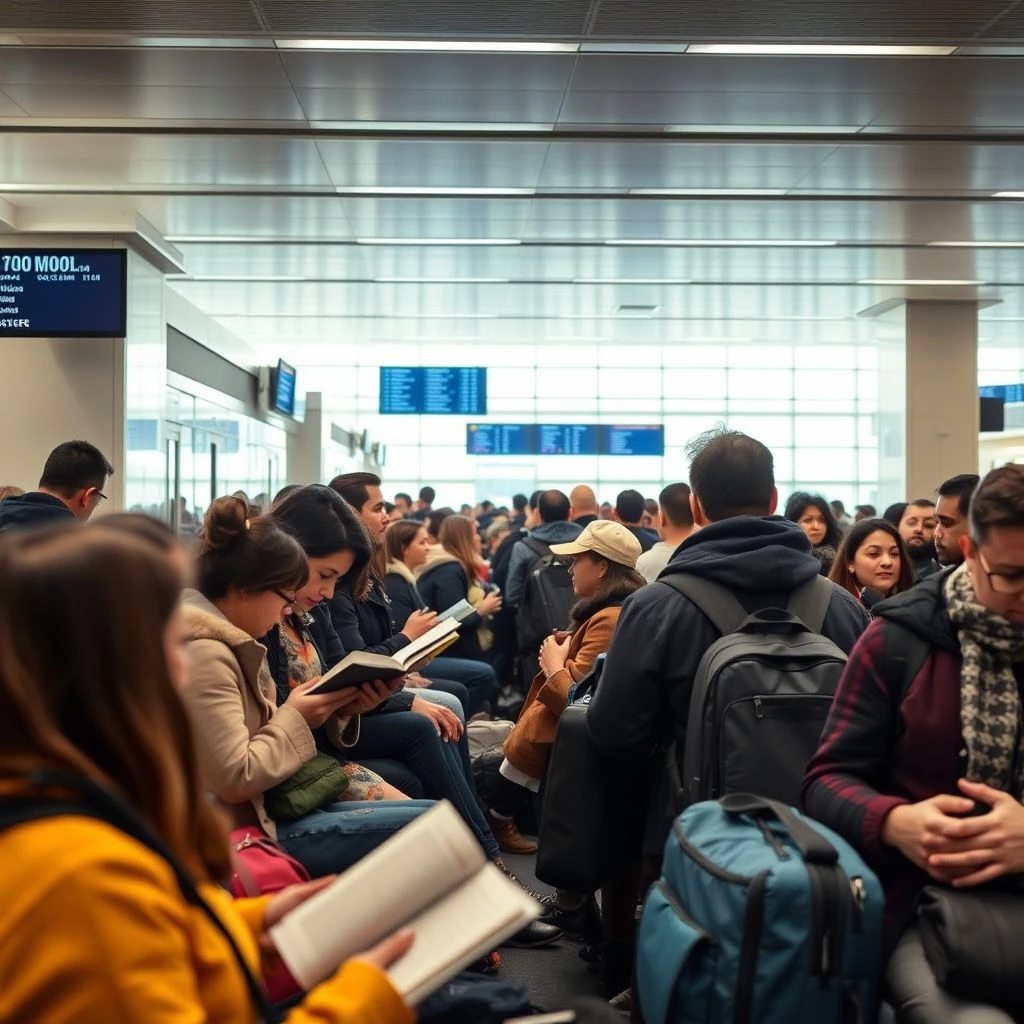 فهم واستخدام عبارة الاسم the departure lounge الإنجليزية