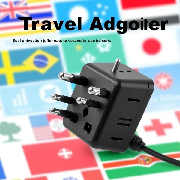 ภาพของ a travel adapter สำหรับใช้งานต่างประเทศ