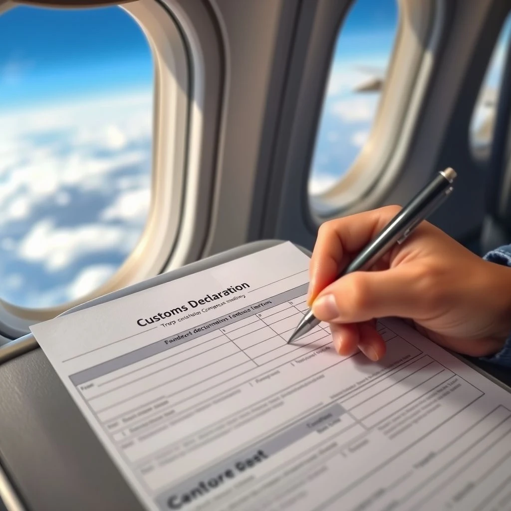 Compreendendo e Usando: a customs declaration form em Inglês