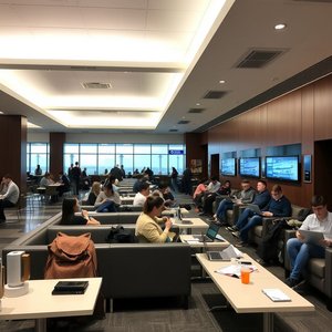 Compreendendo e Usando a Frase Nominal: an airport lounge