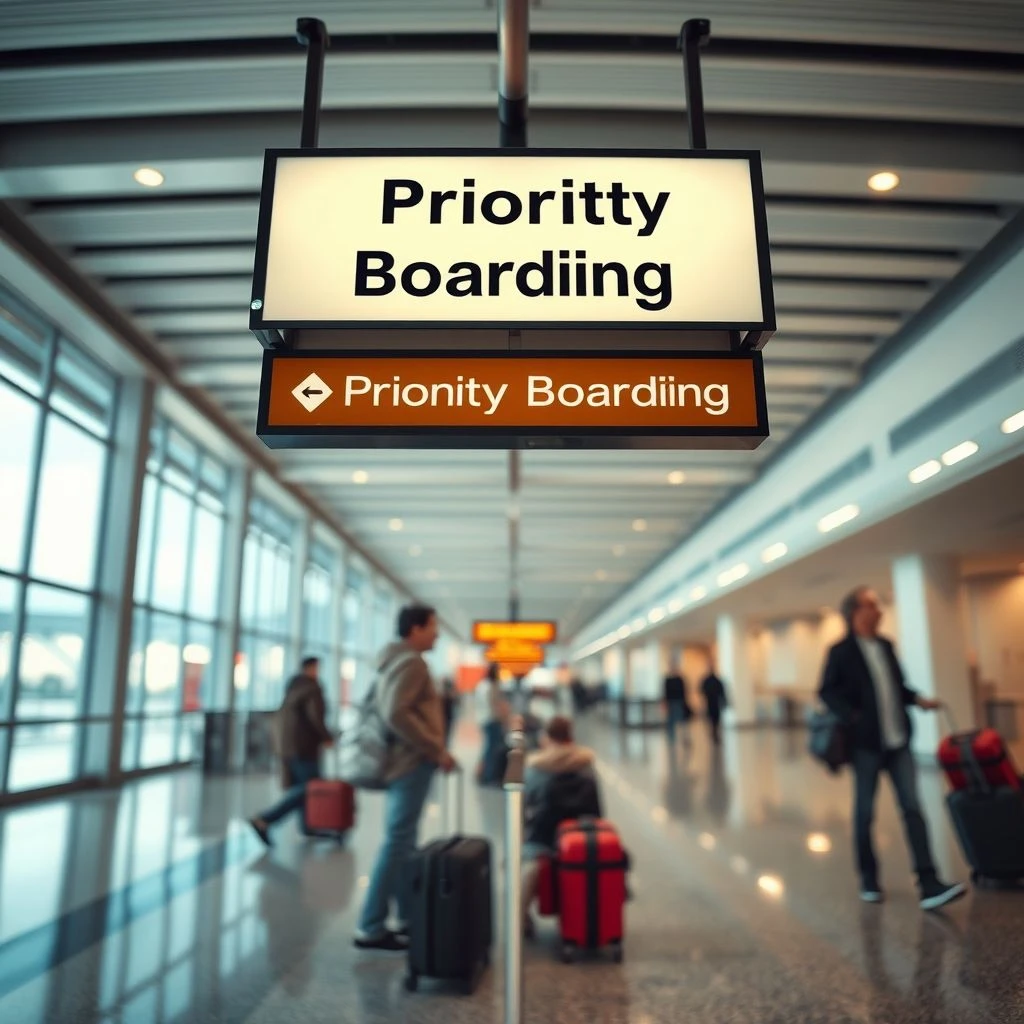 Compreendendo e Usando a Frase Nominal Priority Boarding