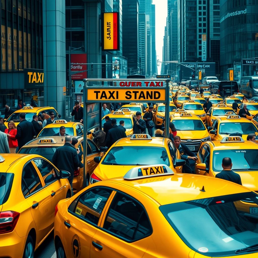 Compreendendo e Usando a Frase Nominal: a taxi stand em Inglês