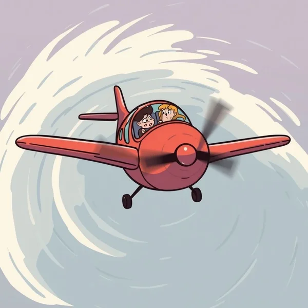Uma asa de avião com nuvens, ilustrando o conceito de air turbulence