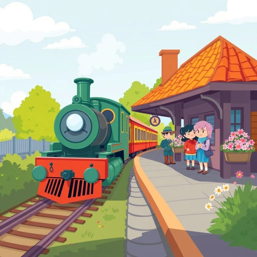 Comprendre et utiliser le groupe nominal anglais: a train station