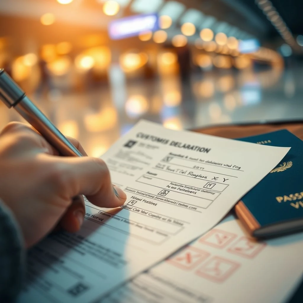 Comprendre et Utiliser l'Expression Nominale: A Customs Declaration Form