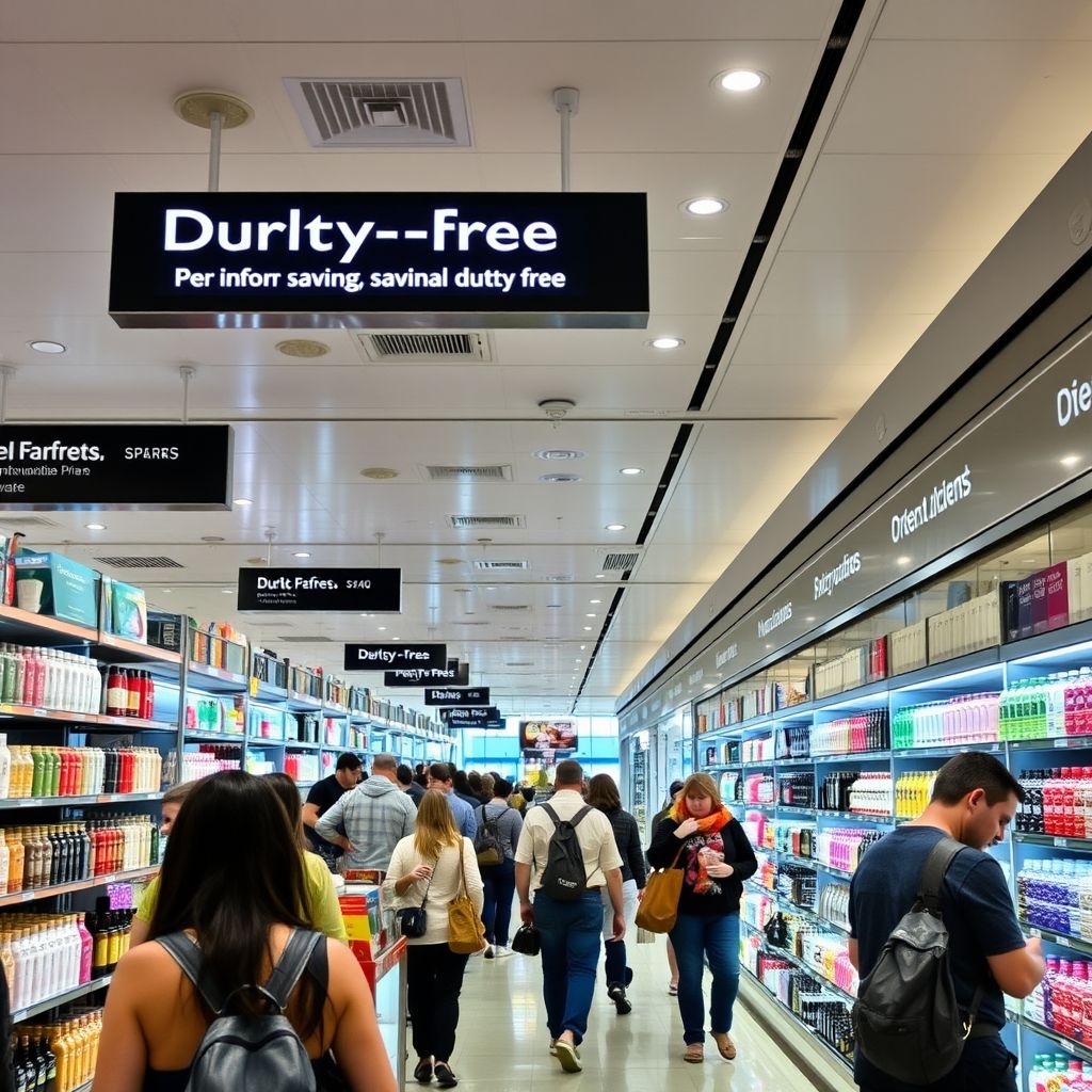 Comprendre et utiliser la phrase nominale : a duty-free shop