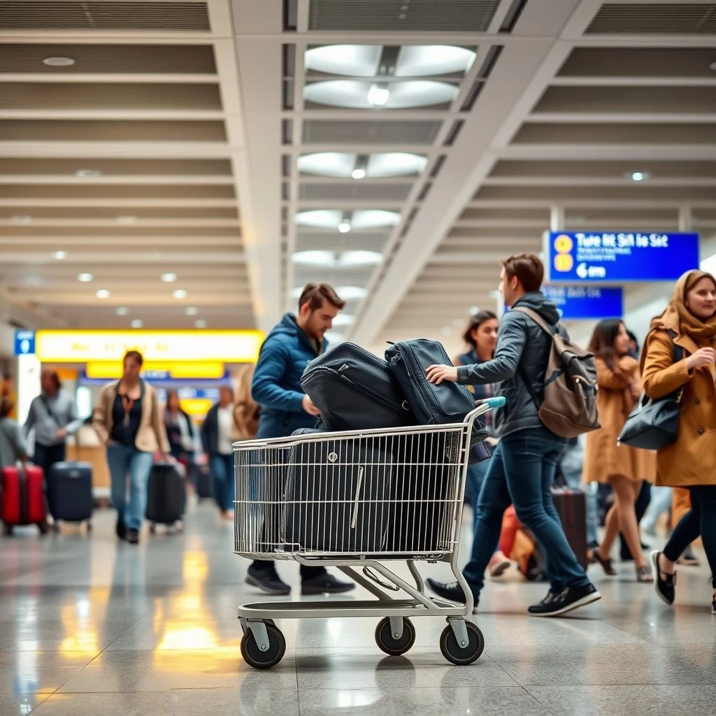 理解与使用名词短语：掌握 a luggage cart 的用法