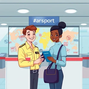 理解与使用名词短语：a passport control - 旅行英语指南