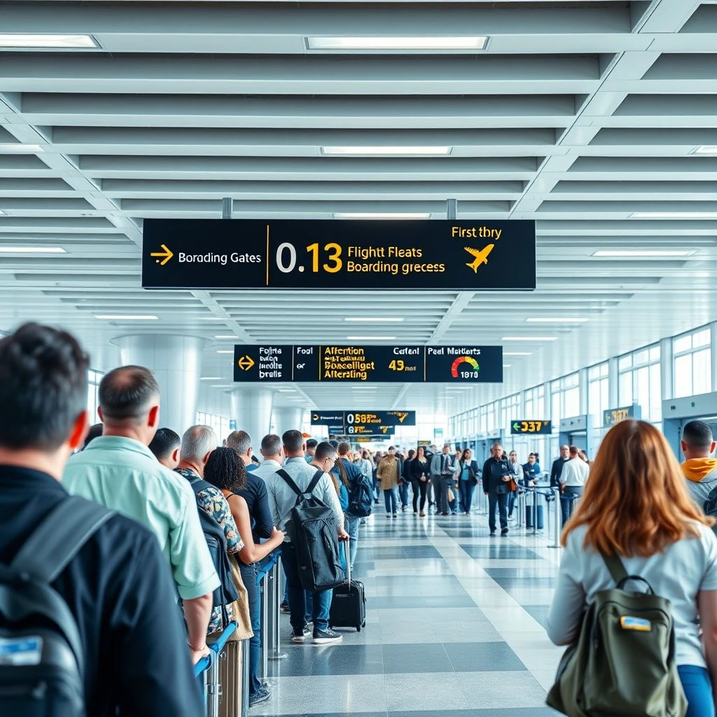 理解与运用名词短语：掌握 a boarding gate 的含义与用法