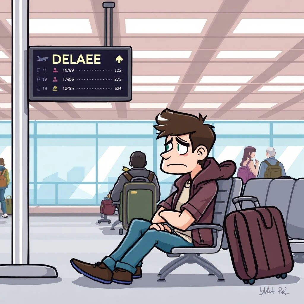 名詞句「a flight delay」を理解して使いこなす：意味、文法、例文